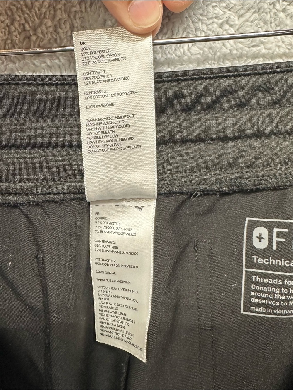 FIGS Zamora Jogger Scrub Pants Black Drawstring Women’s Large - Picture 8 of 8